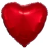 Folieballon Hjerte Metallic Rød