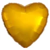 Folieballon Hjerte Metallic Guld