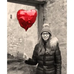 Folieballon Hjerte Rød