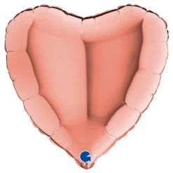 Folieballon Hjerte Roséguld