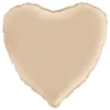 Folieballon Hjerte Satin Cream