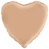 Folieballon Hjerte Satin Nude
