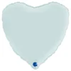 Folieballon Hjerte Satin Pastel Blue