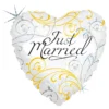 Folieballon Just Married Hjerte