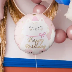 Folieballon Kat Happy Birthday