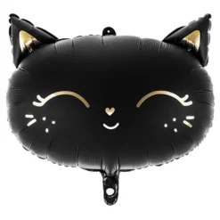 Folieballon Kat Sort