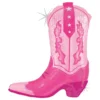 Folieballon Lyserød Cowgirl Boot