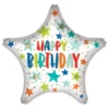 Folieballon Mini Happy Birthday Stjerne