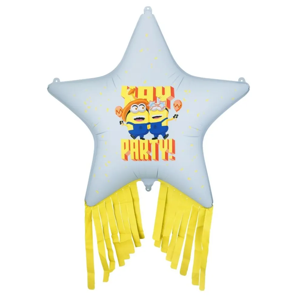 Folieballon Minions Stjerne med Tassles