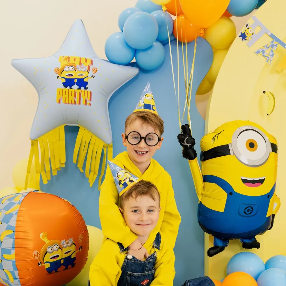 Folieballon Minions Stjerne med Tassles