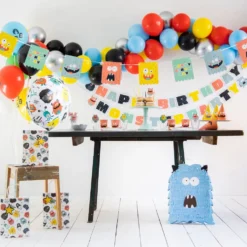 Folieballon Monster Bash Happy Birthday