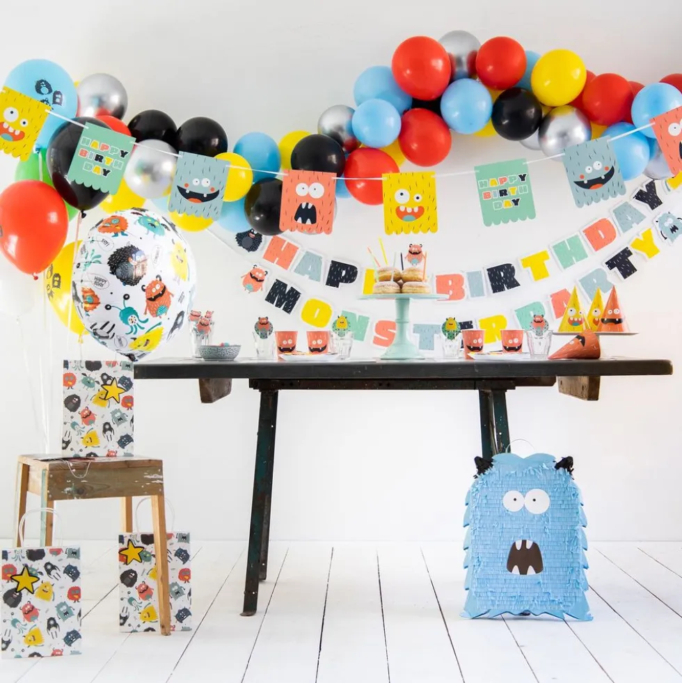 Folieballon Monster Bash Happy Birthday
