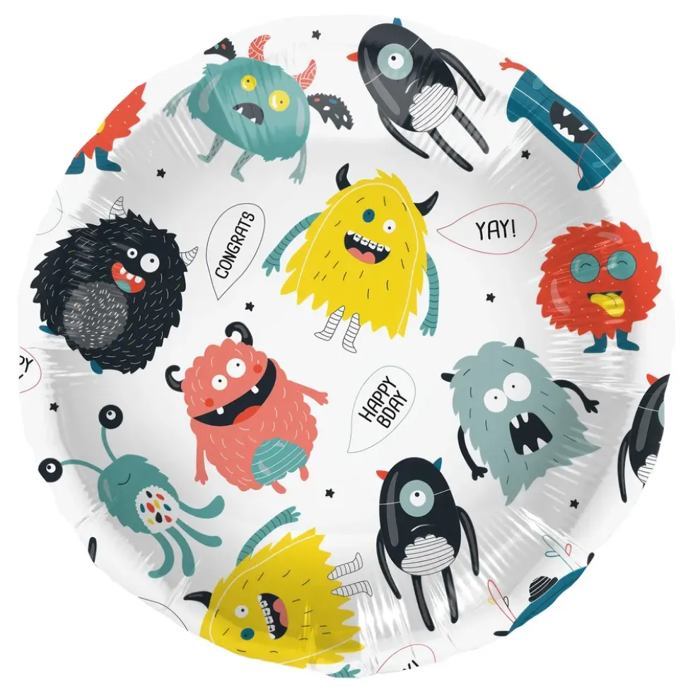 Folieballon Monster Bash Happy Birthday