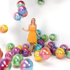 Folieballon Orbz Ombré Regnbuefarvet