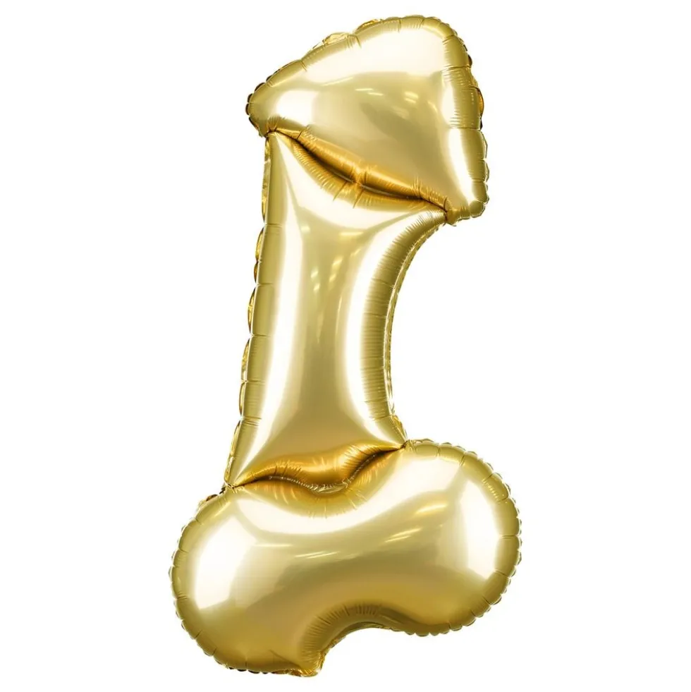 Folieballon Penis Guld