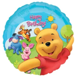 Folieballon Peter Plys Happy Birthday