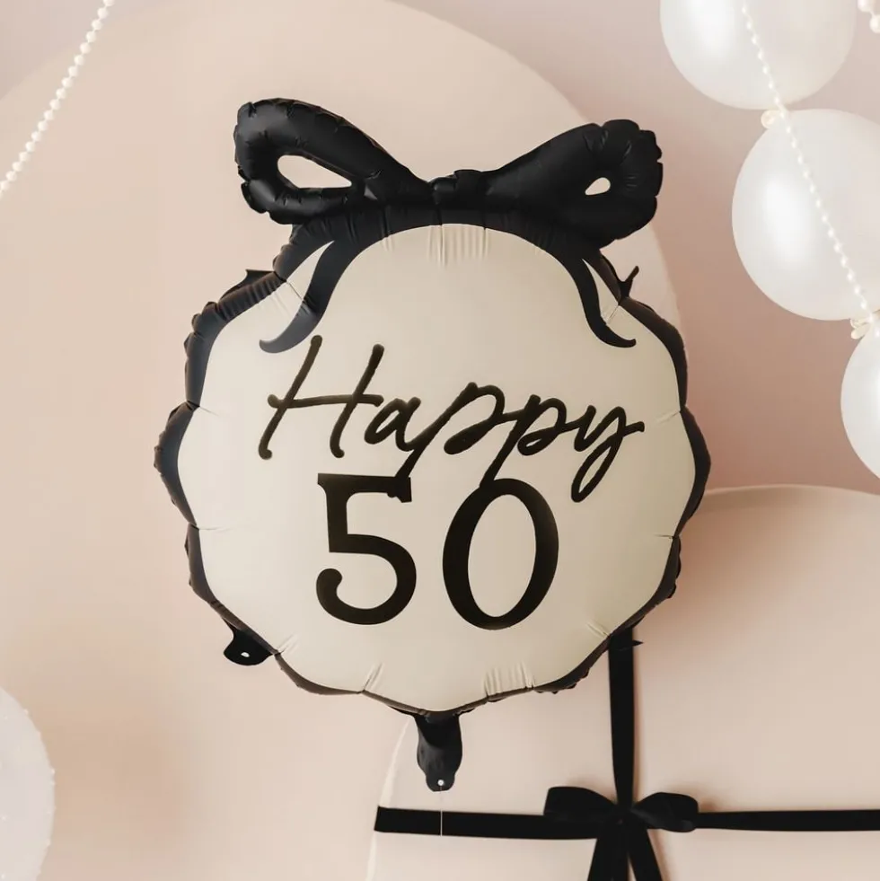 Folieballon Roset Happy 50