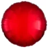 Folieballon Rund Metallic Rød