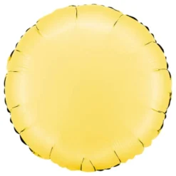 Folieballon Rund Satin Banana Yellow