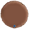 Folieballon Rund Satin Chocolate
