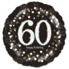 Folieballon Rund Sparkling Birthday 60
