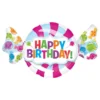 Folieballon Slik Happy Birthday