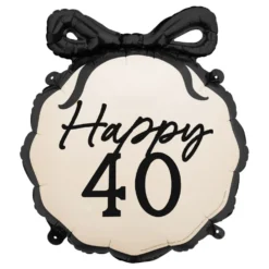 Folieballon Sløjfe Happy 40