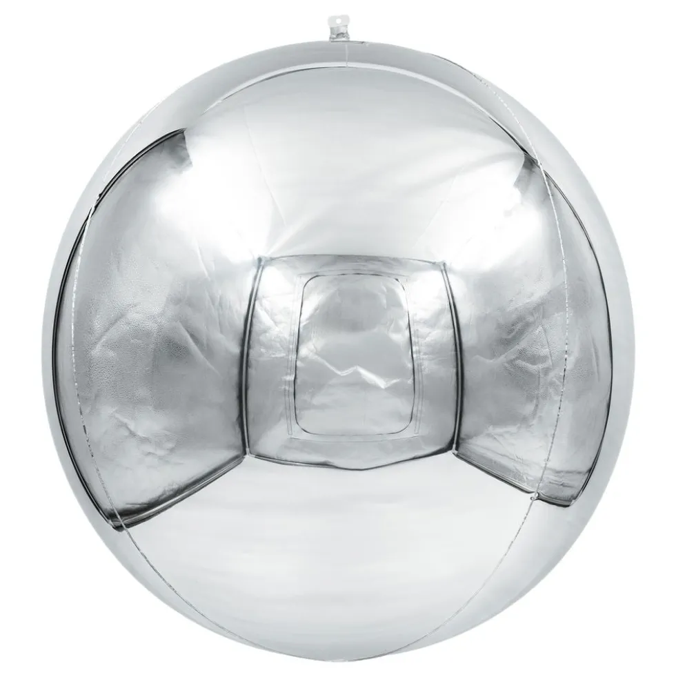 Folieballon Spejlkugle Sølv 3-pak