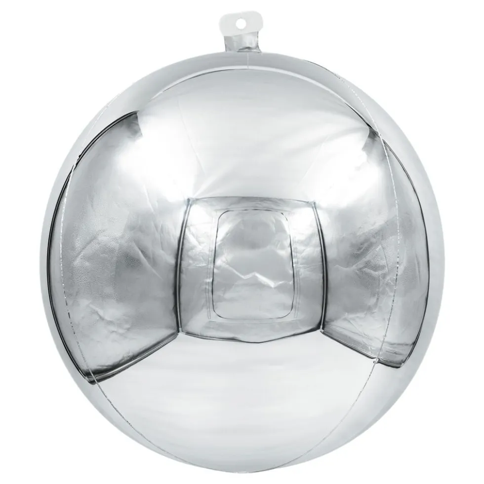 Folieballon Spejlkugle Sølv 3-pak
