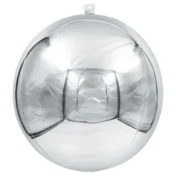 Folieballon Spejlkugle Sølv 3-pak