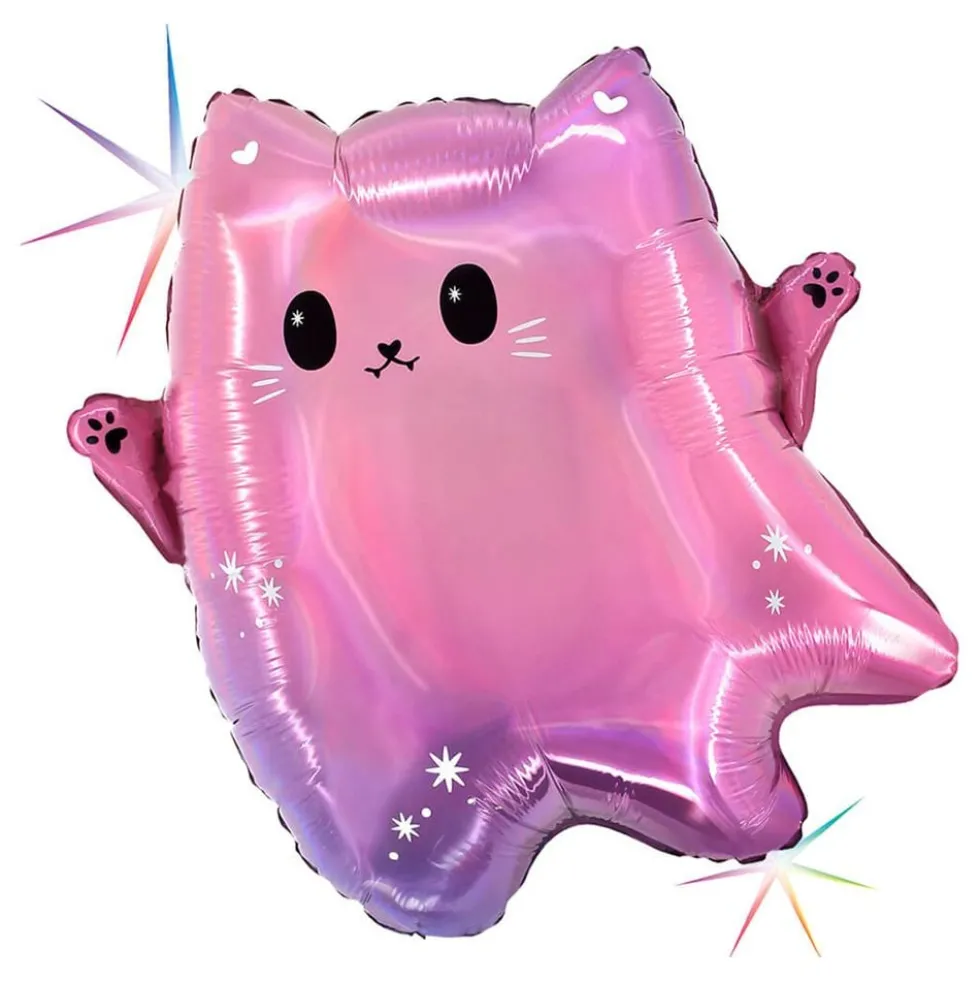 Folieballon Spøgelse Kawaii Kat