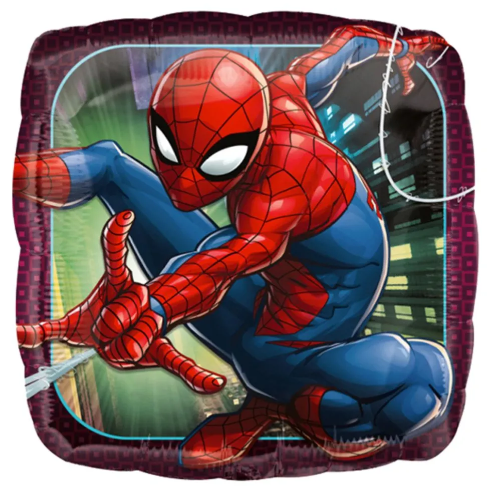 Folieballon Spider-Man Kvadrat