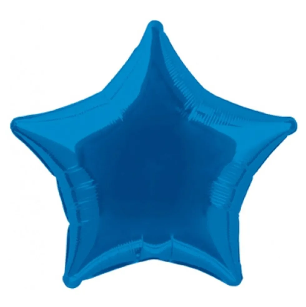 Folieballon Stjerne Blå