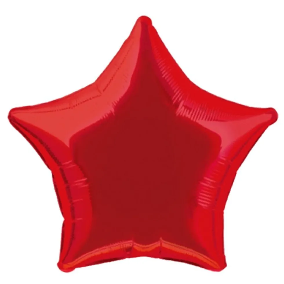 Folieballon Stjerne Rød