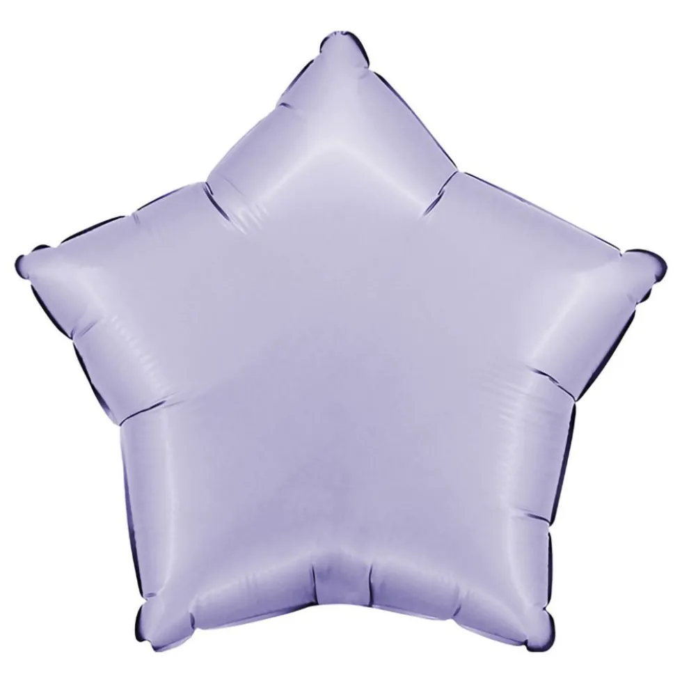 Folieballon Stjerne Satin Lilac
