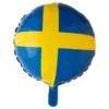 Folieballon Svenske Flag