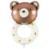 Folieballon Teddybjørn Rangle