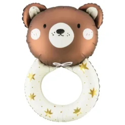 Folieballon Teddybjørn Rangle