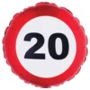 Folieballon Trafikskilt 20