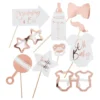 Fotoprops Baby shower Rosaguld