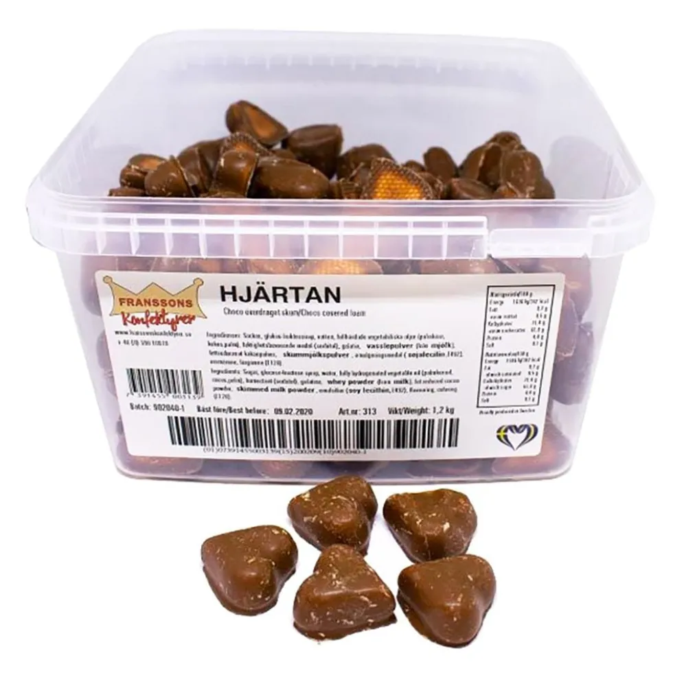 Franssons Chokoladehjerte med Skum Økonomipakke