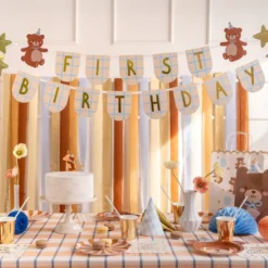 Første Fødselsdagsbanner med Bjørne
