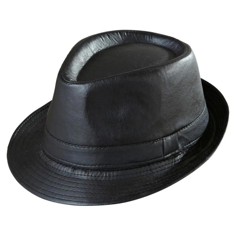 Gangsterhat i Læderlook