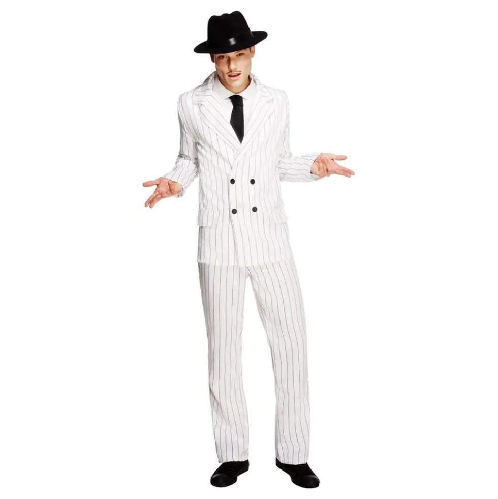 Gangster Hvid Kostume