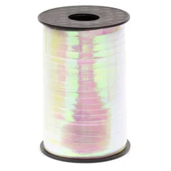 Gavebånd Metallic Hvid