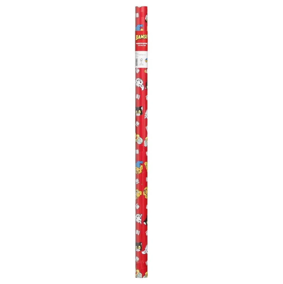 Gavepapir Bamse Rød