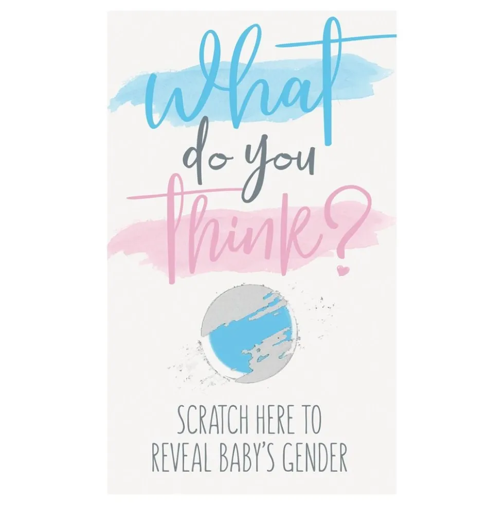 Gender Reveal Scratchkort Boy/Girl