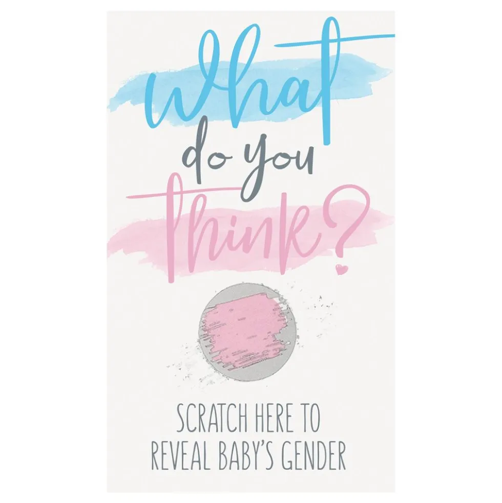 Gender Reveal Scratchkort Boy/Girl