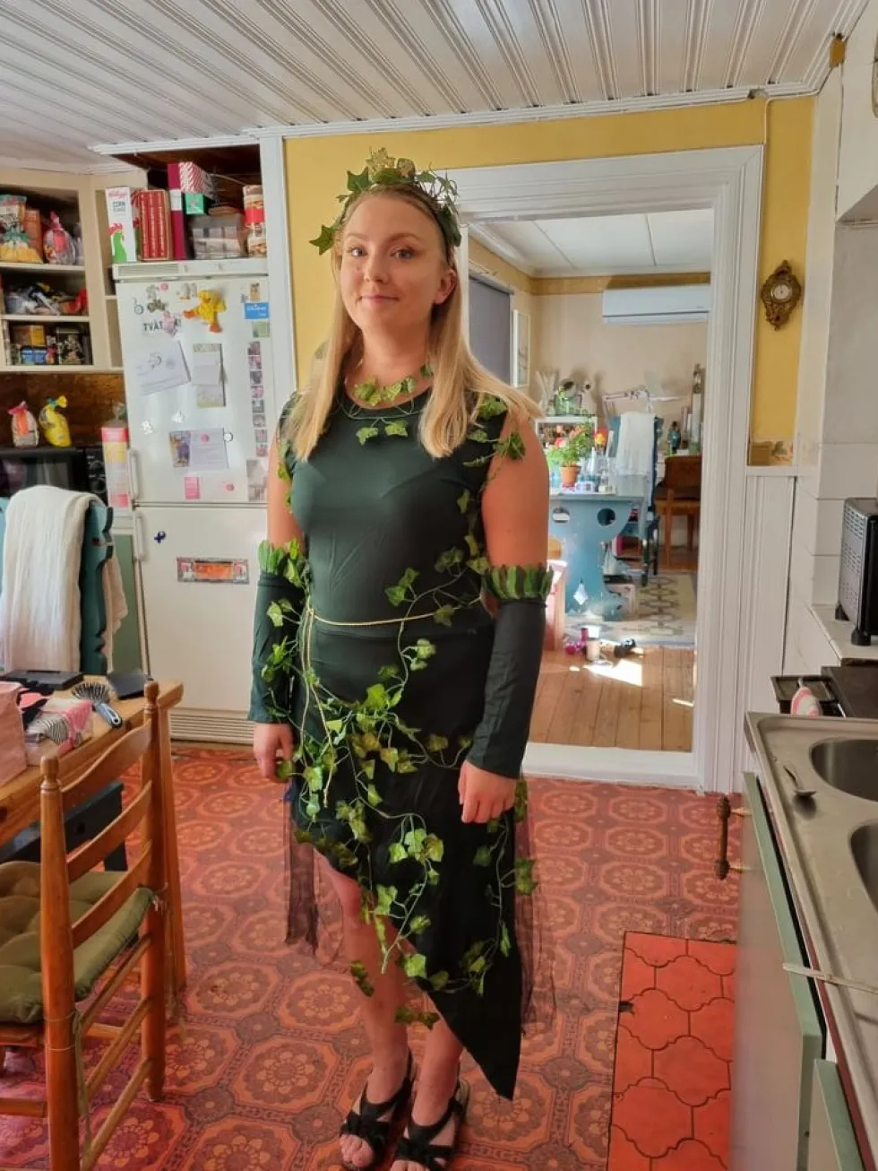 Giftig Plantekvinde Kostume