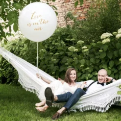 Gigantisk Ballon Love Is In The Air Guld